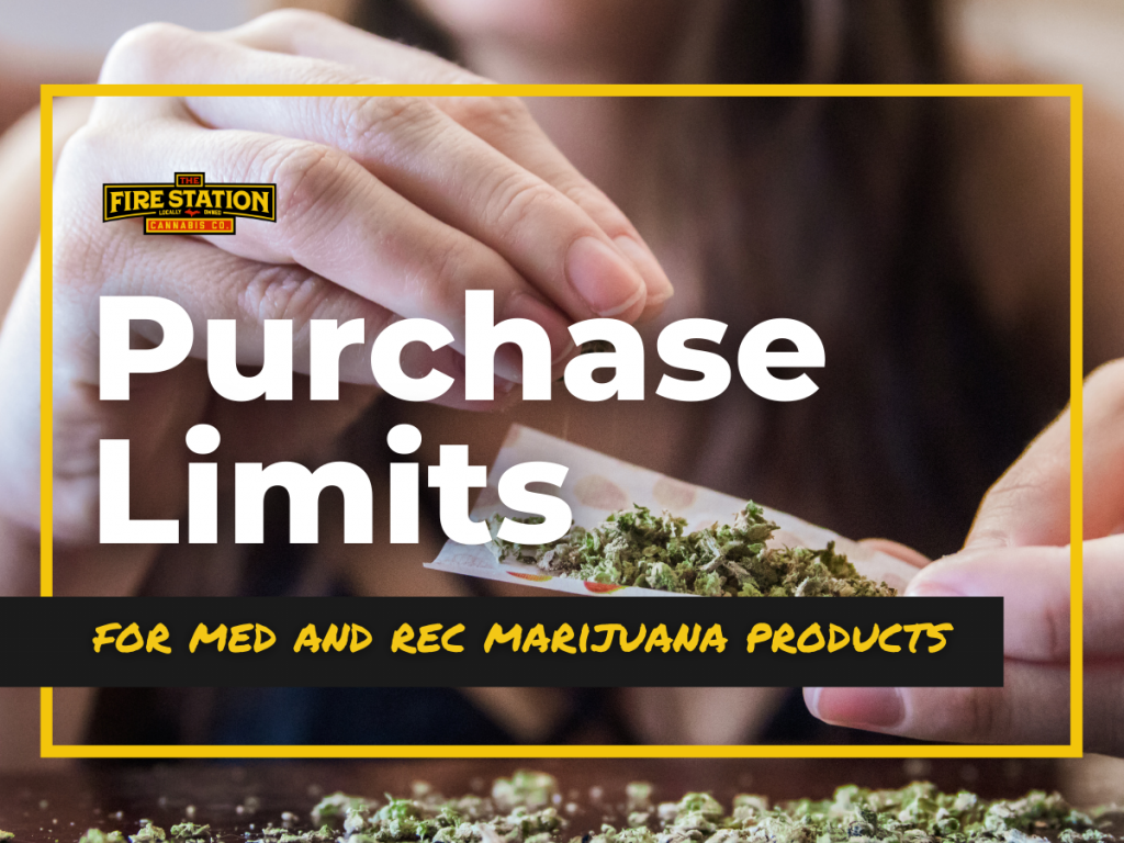 Purchase limits for med and rec marijuana products