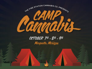 Camp cannabis graphic design for Marquette Michigan