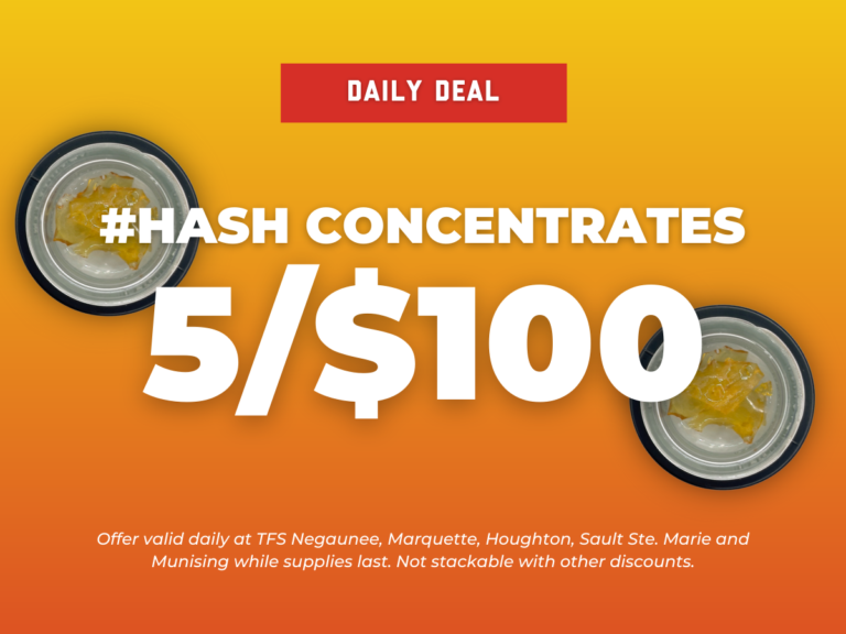 hash concentrates deals