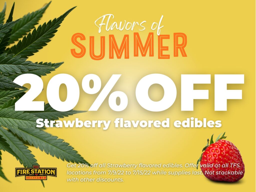 Strawberry - Flavors of Summer Sale at The Fire Station Cannabis Company