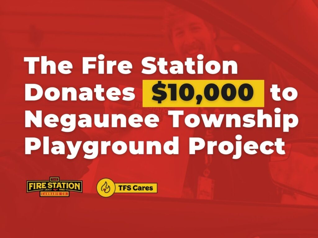 The Fire Station Cannabis Company Donates $10,000 to Negaunee Township Playground Project