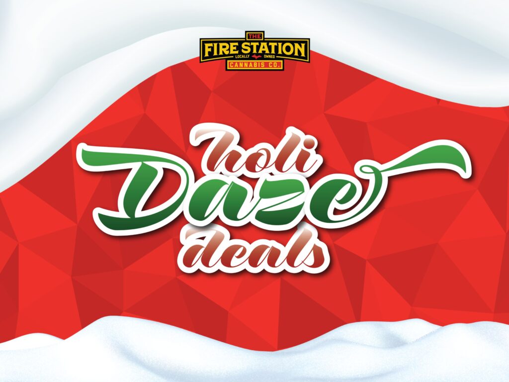 Shop holiday deals at The Fire Station Cannabis Company December 18-24, 2022. TFS is a Michigan-based cannabis dispensary.