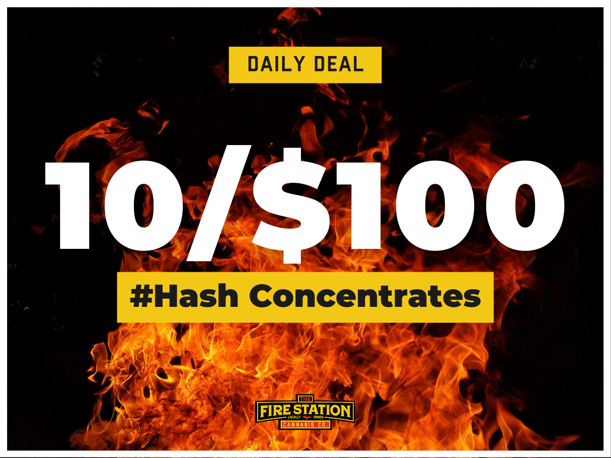 10/$100 #Hash Concentrates Daily Deal