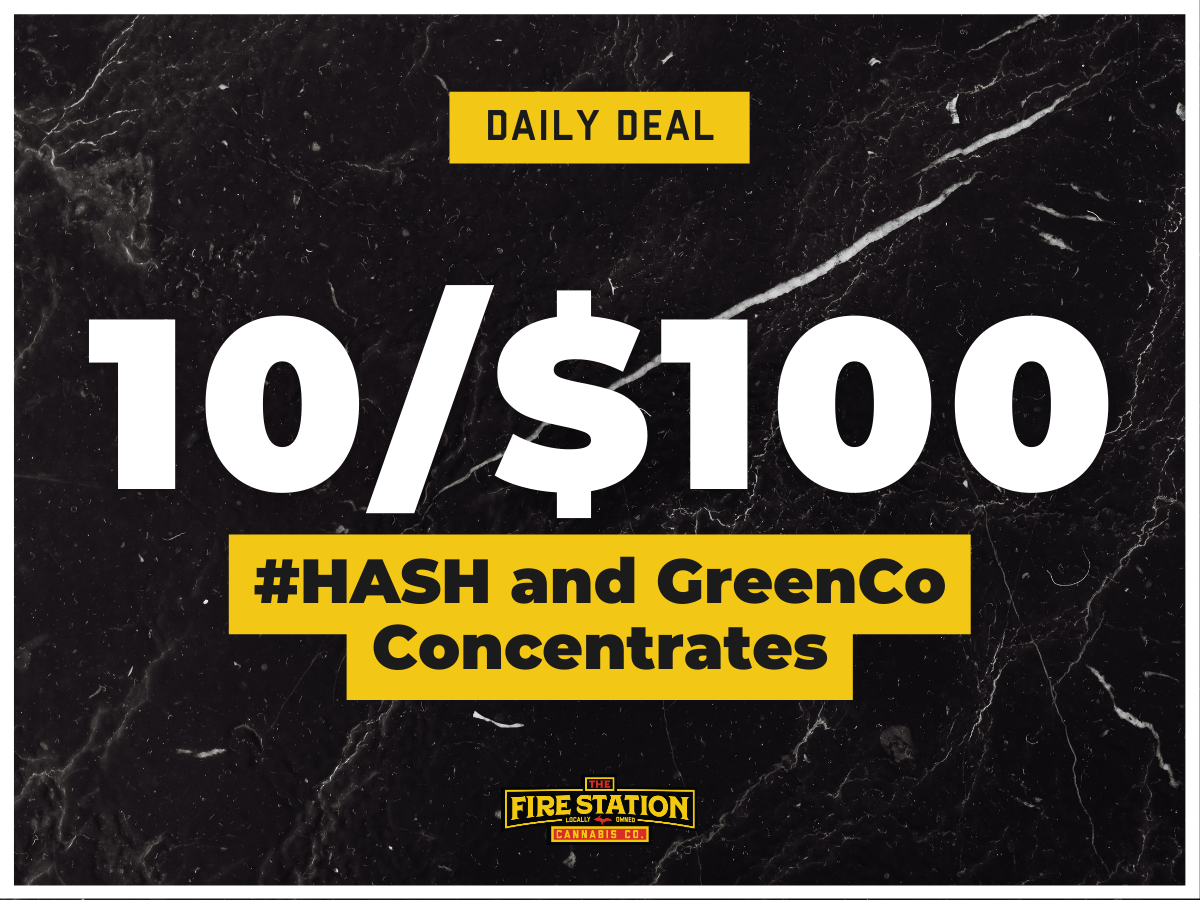 10/$100 #HASH & GreenCo concentrates