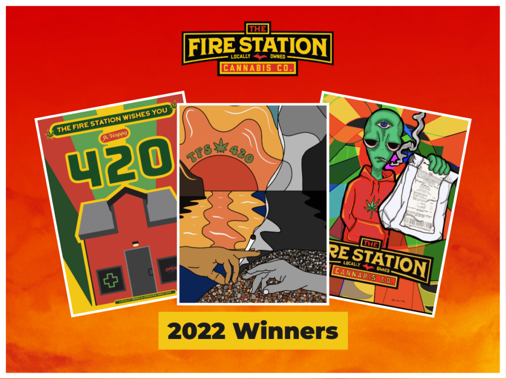 Participate in The Fire Station Cannabis Co.'s 420 poster contest. TFS is a Michigan-based cannabis dispensary.