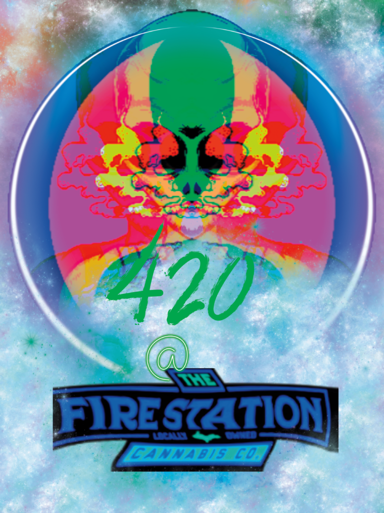 Psychedelic alien smoking - 420 poster contest