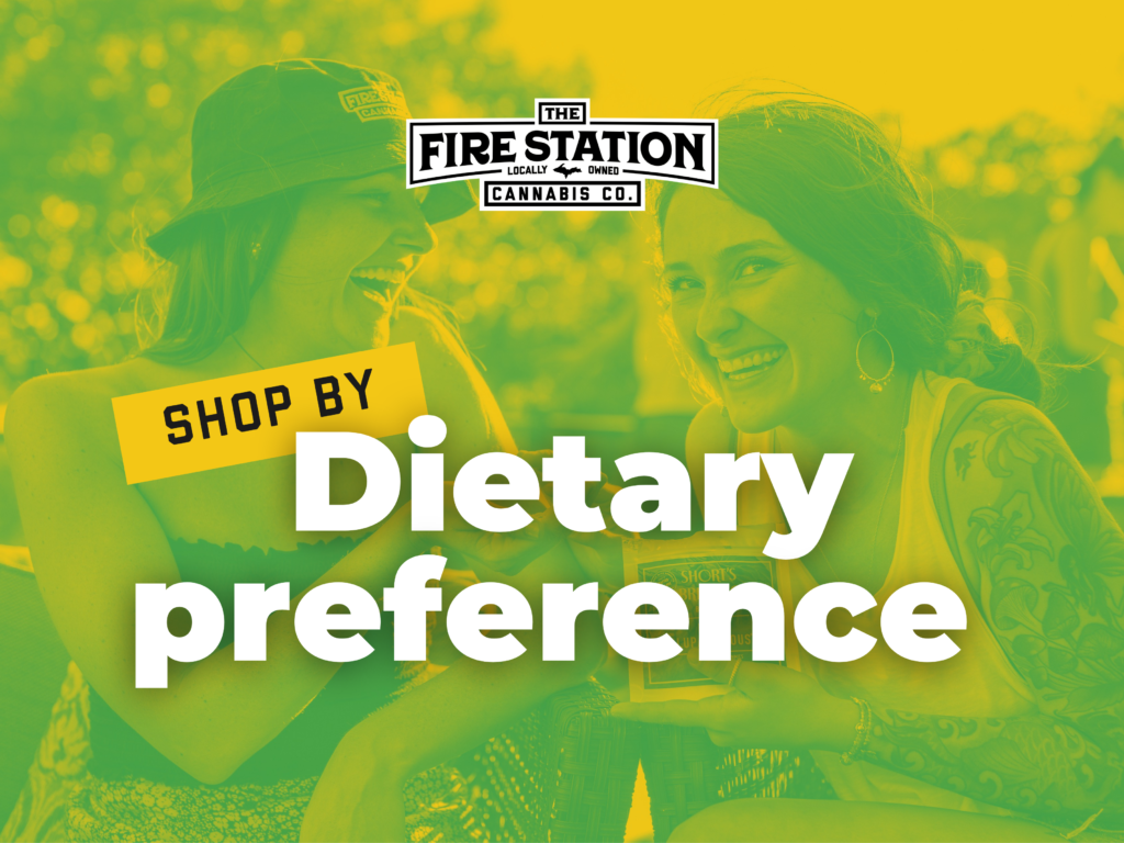 Shop by dietary preference at The Fire Station Cannabis Co. Sugar free, dairy free, gluten free, keto options, and more.