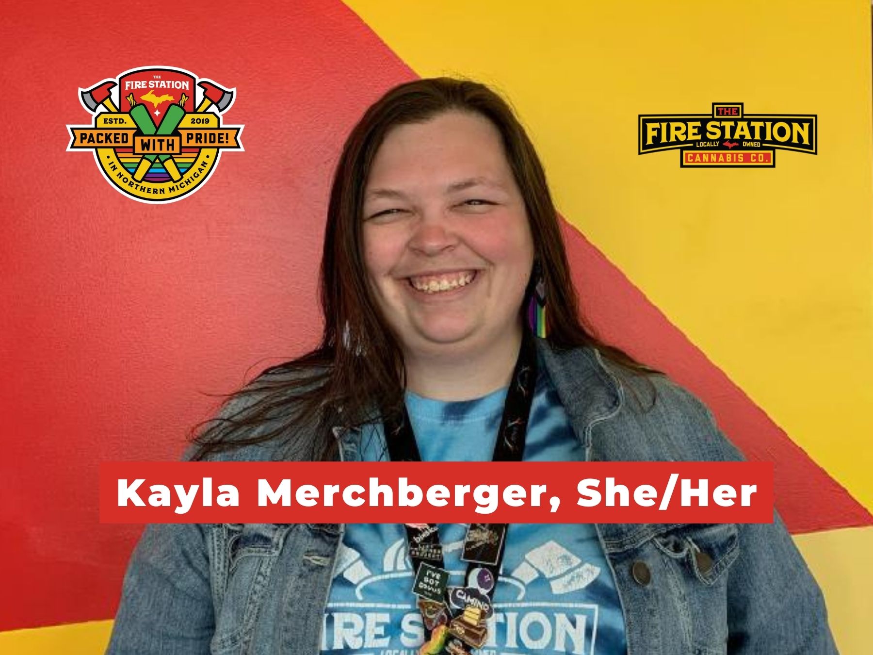 The Fire Station celebrates Pride Month and features Kayla Merchberger She/Her, Lead Budtender at The Fire Station in Sault Ste. Marie, Michigan.