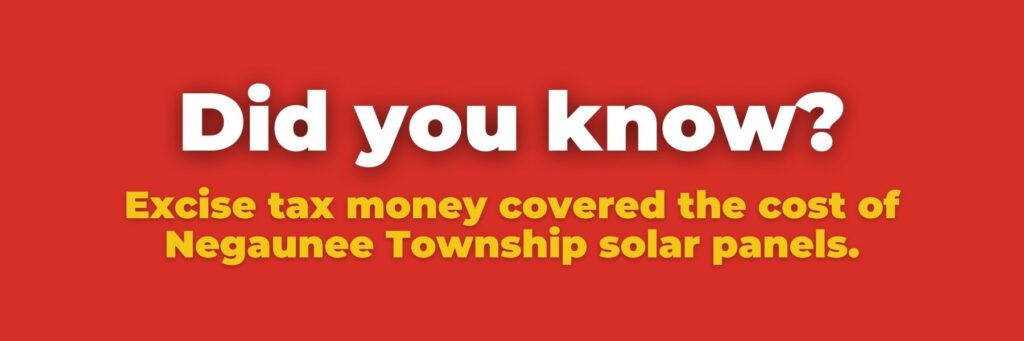 Excise tax money covered the cost of Negaunee Township solar panels