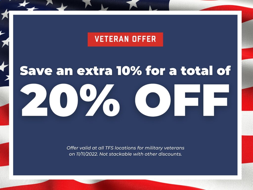 Veterans save an extra 10% for a total of 20% off at The Fire Station Cannabis Co. on Veterans Day 2022