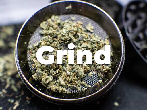 Grind or break up your cannabis (or buy shake)