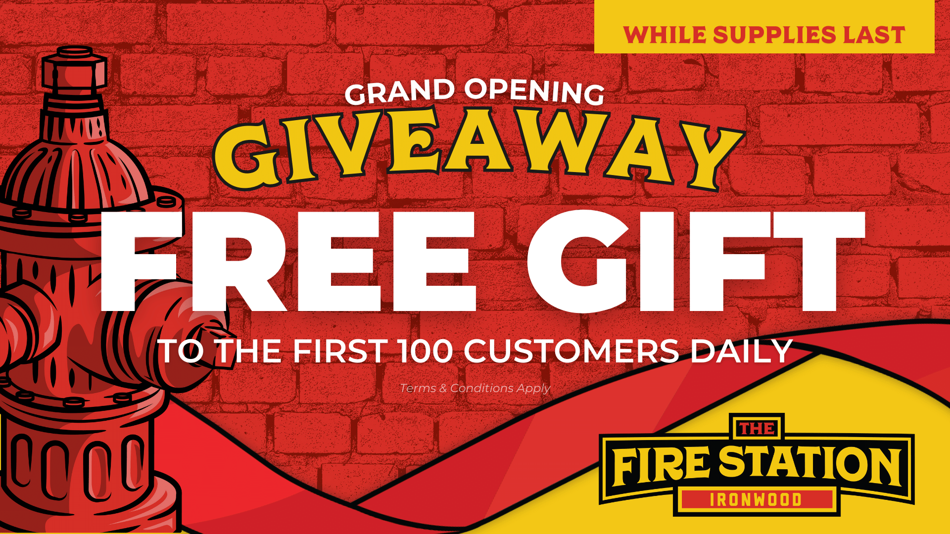The Fire Station Cannabis Co Ironwood MI Grand Opening Deal Free Gift