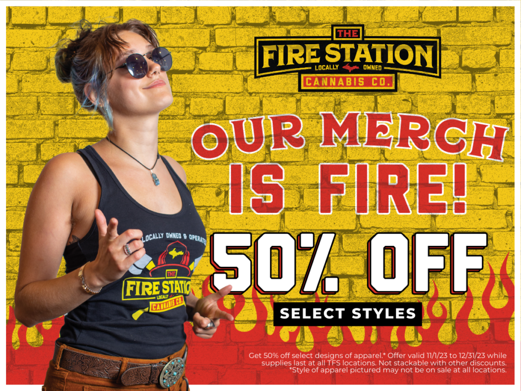 Get 50% off of select TFS merch at any location.