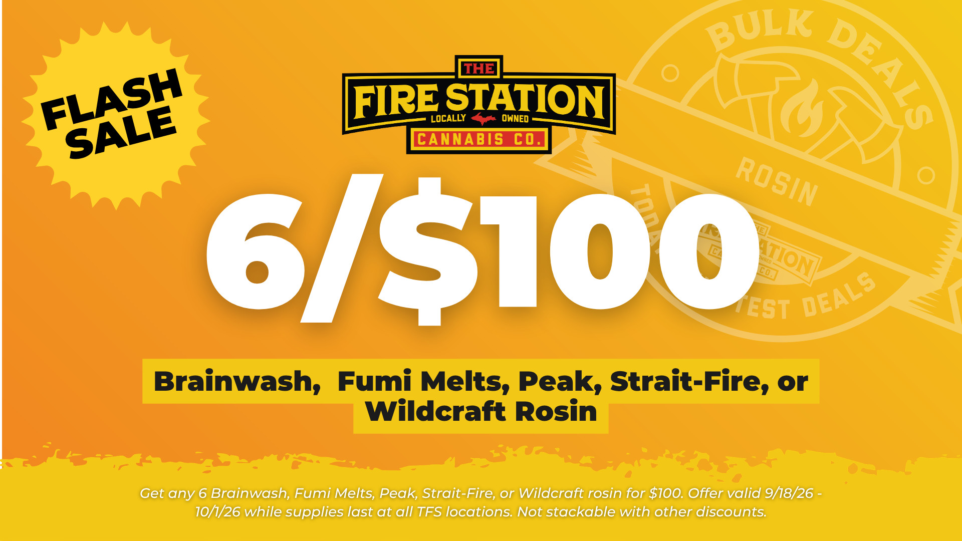 FLASH SALE Bulk Deal – 6/$100 Rosin