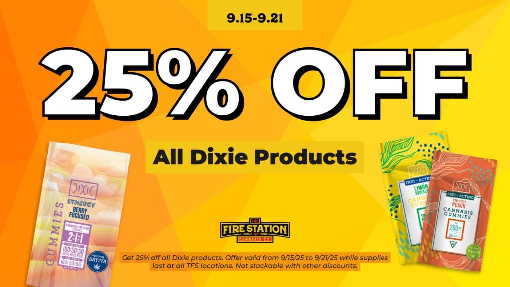 Get 25% off all Dixie products. Offer valid from 9/15/25 to 9/21/25 while supplies last at all TFS locations. Not stackable with other discounts.