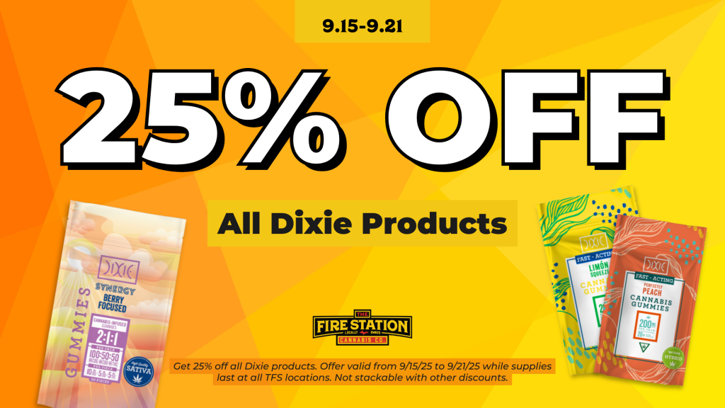 Get 25% off all Dixie products. Offer valid from 9/15/25 to 9/21/25 while supplies last at all TFS locations. Not stackable with other discounts.