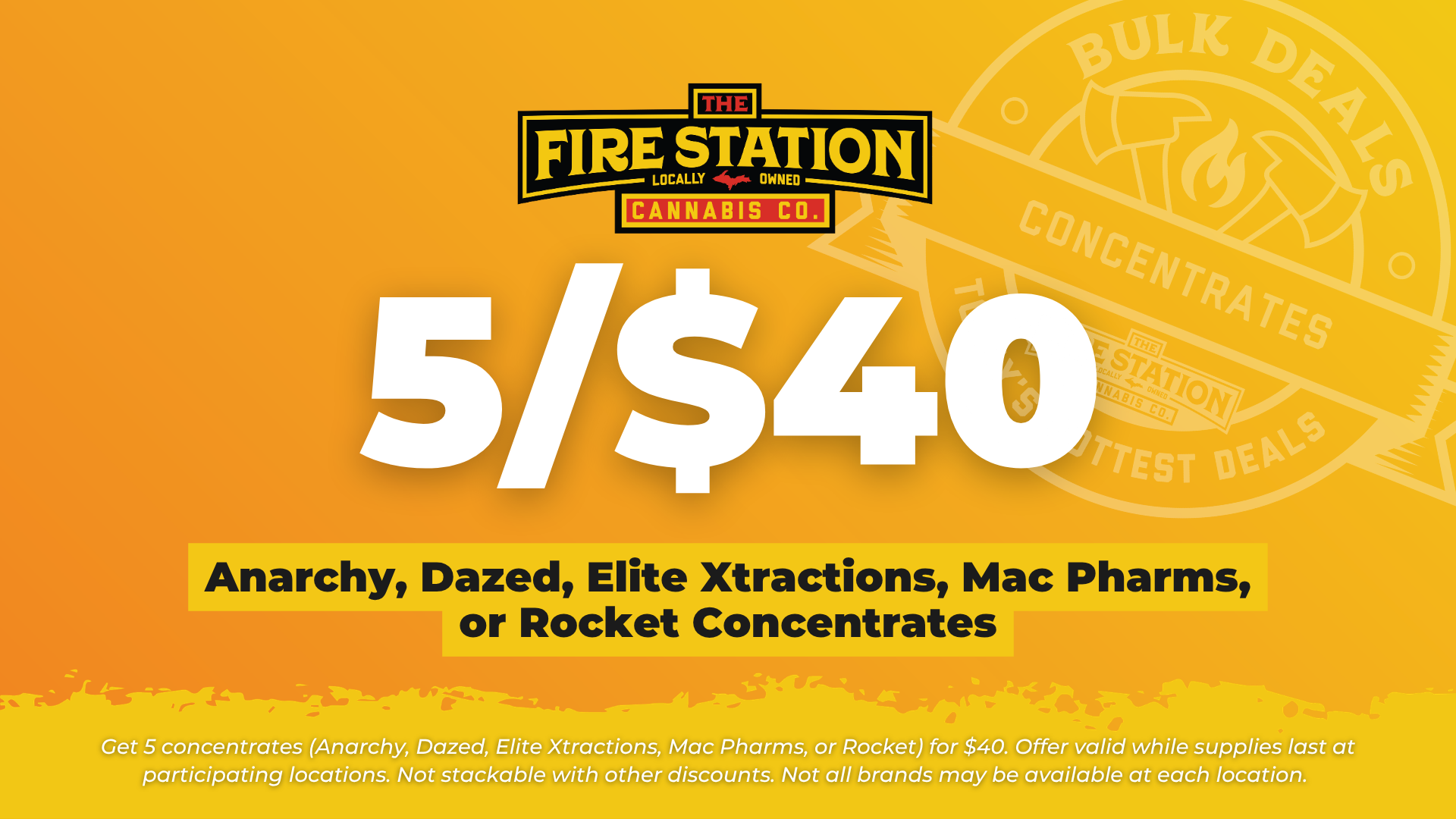 Bulk Deal – 5/$40 Concentrates