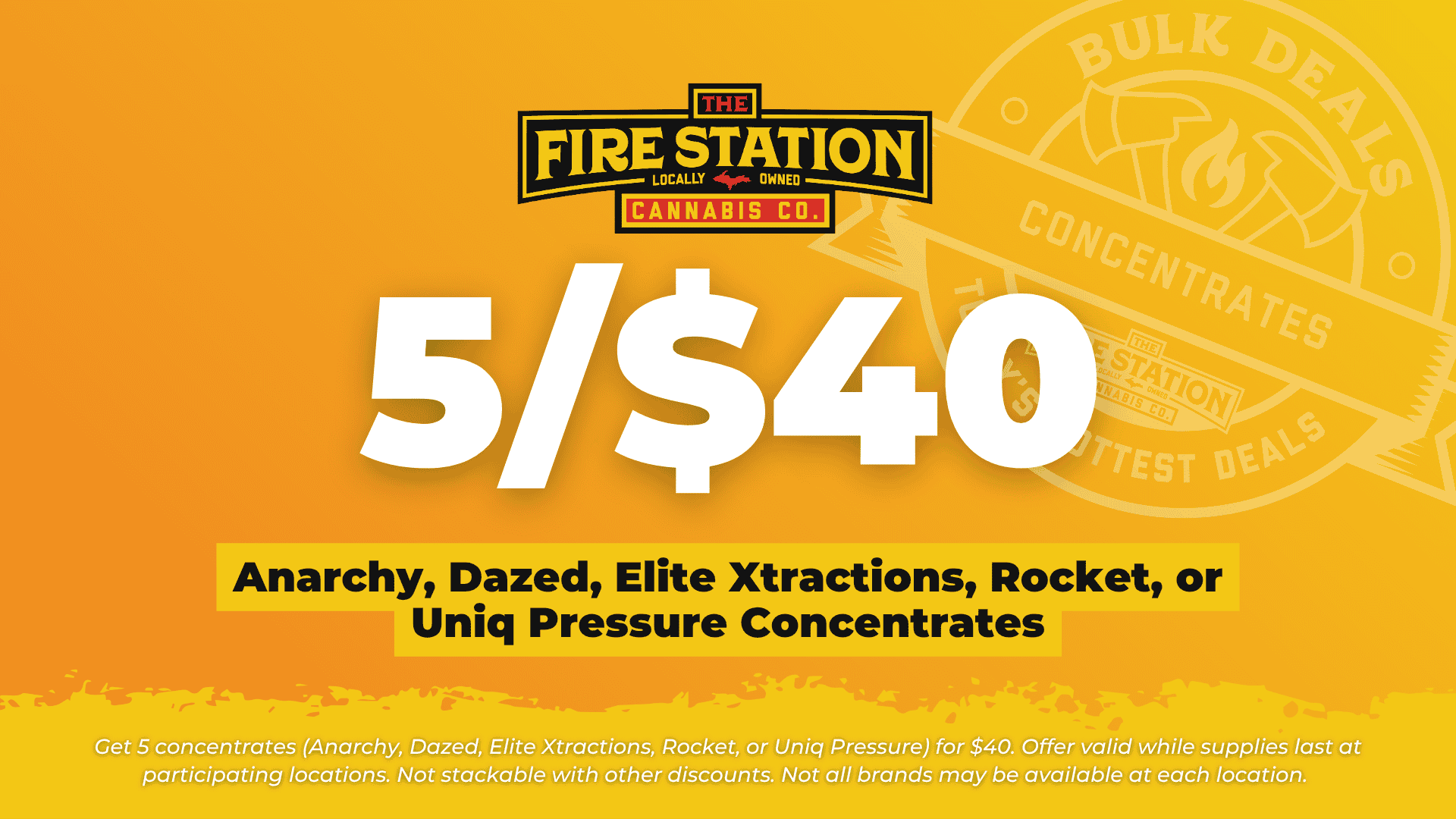 Bulk Deal – 5/$40 Concentrates
