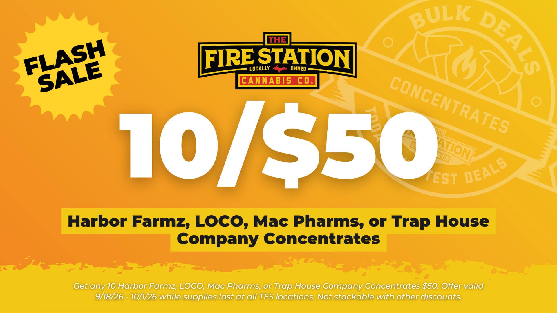 FLASH SALE Bulk Deal – 10/$50 Concentrates