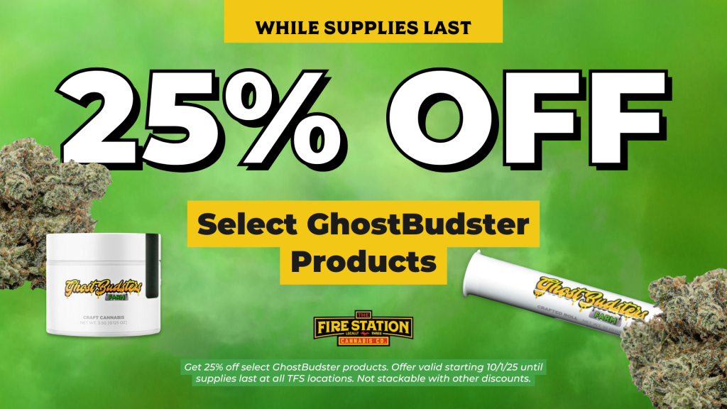 Get 25% off select GhostBudster products. Offer valid starting 10/1/25 until supplies last at all TFS locations. Not stackable with other discounts.