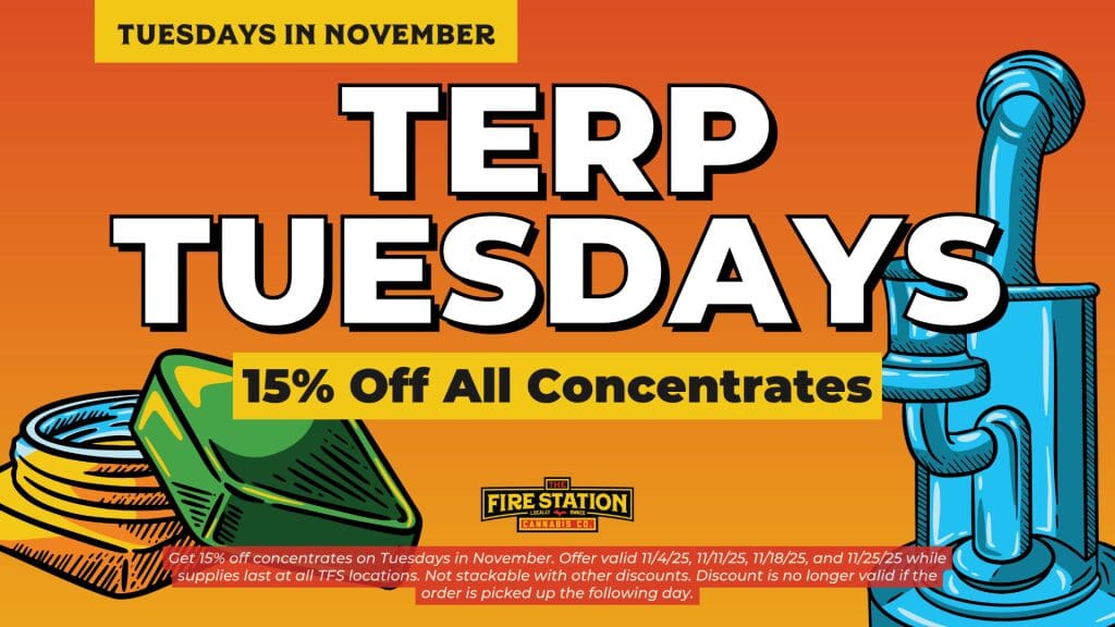 Get 15% off concentrates on Tuesdays in November. Offer valid 11/4/25, 11/11/25, 11/18/25, and 11/25/25 while supplies last at all TFS locations. Not stackable with other discounts. Discount is no longer valid if the order is picked up the following day.