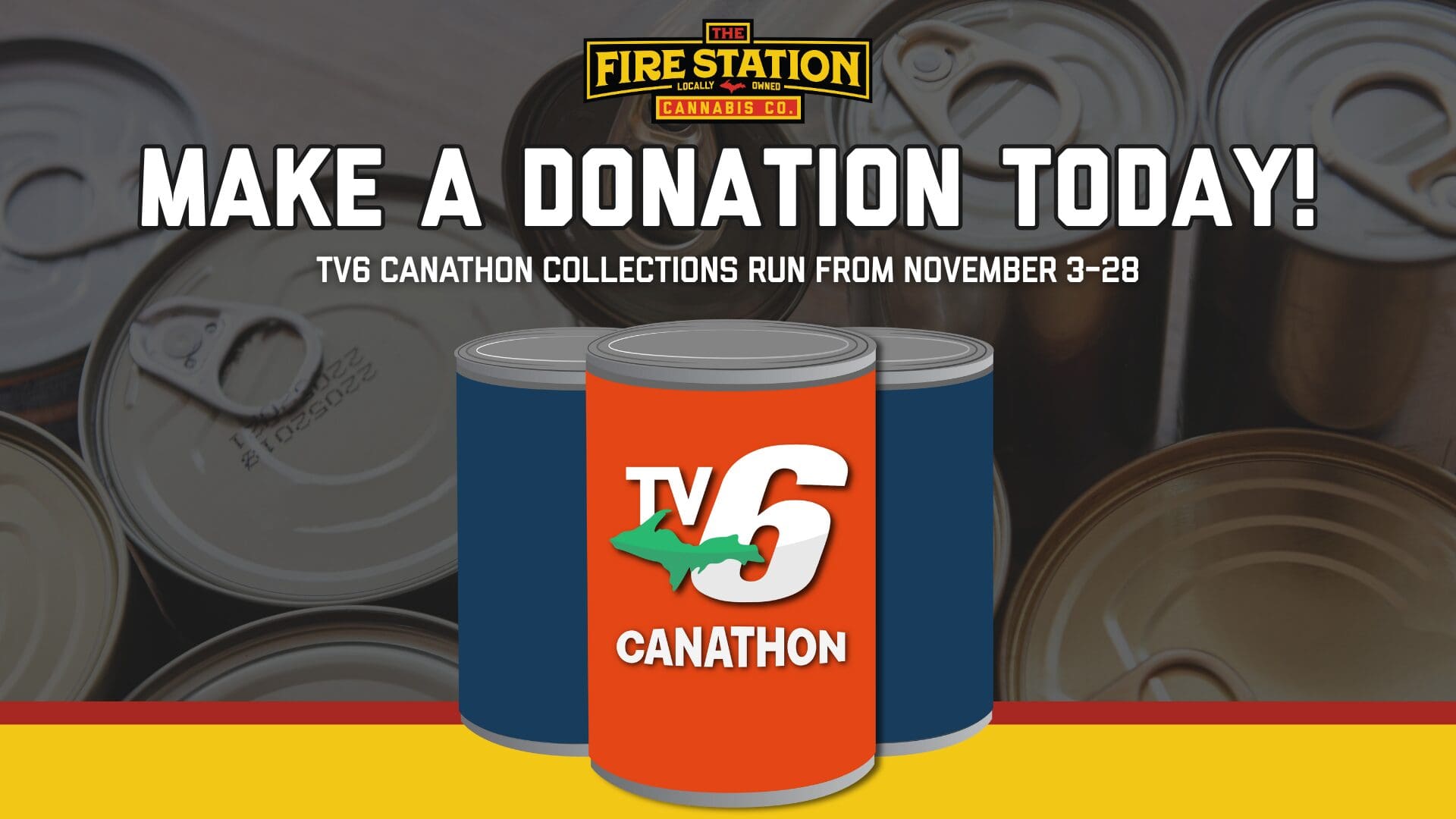 Help feed a hungry neighbor in Upper Michigan! Make a nonperishable food donation today to restock your local food pantry. Learn more at www.tv6canathon.com