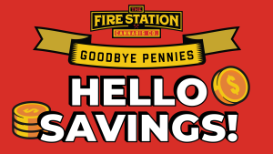 Due to the national penny shortage, we are simplifying cash payments. All cash totals are now rounded down to the nearest nickel.