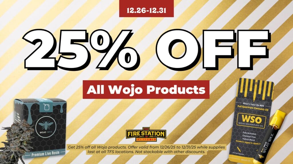 Get 25% off all Wojo products. Offer valid from 12/26/25 to 12/31/25 while supplies last at all TFS locations. Not stackable with other discounts.