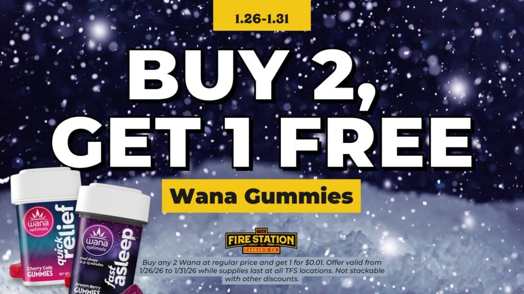 Buy any 2 Wana at regular price and get 1 for $0.01. Offer valid from 1/26/26 to 1/31/26 while supplies last at all TFS locations. Not stackable with other discounts.