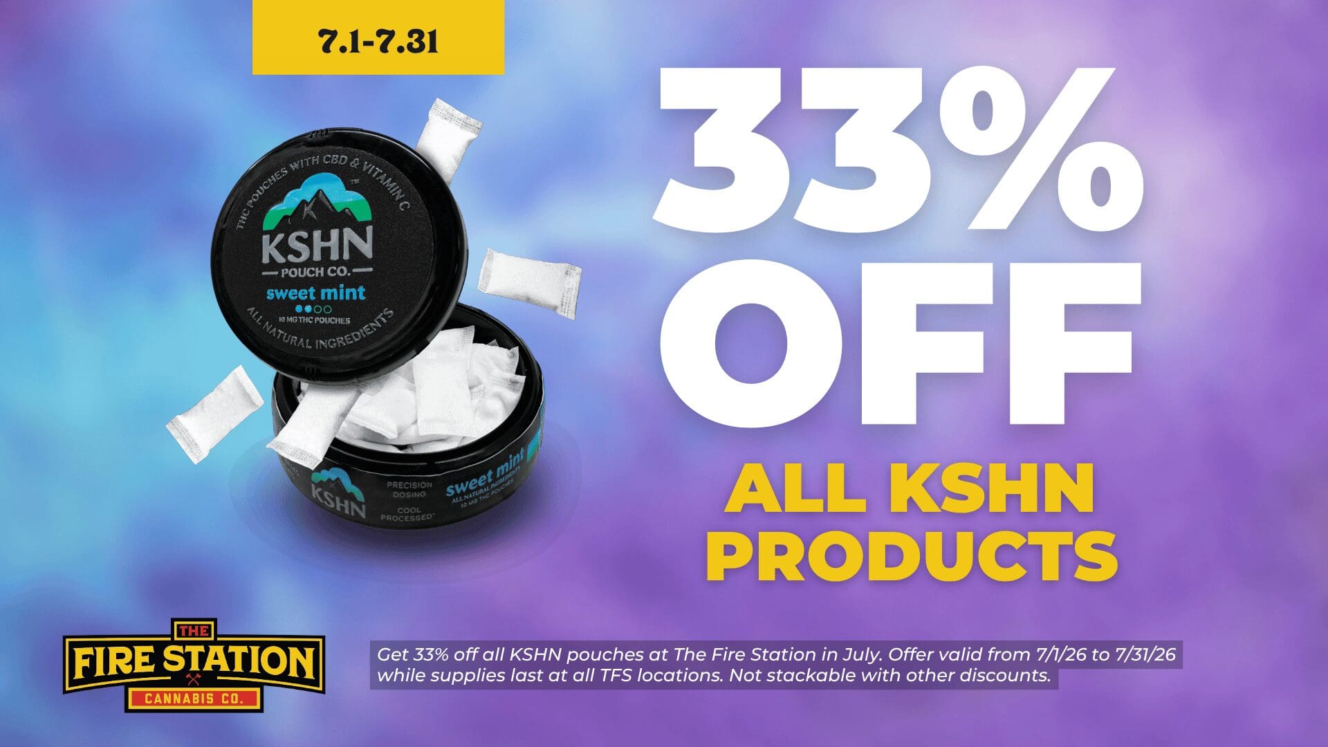 July Deals – 33% Off KSHN All Month Long