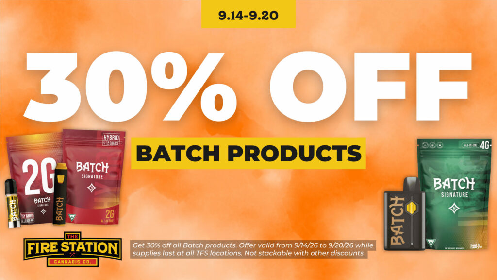 Get 30% off all Batch products. Offer valid from 9/14/26 to 9/20/26 while supplies last at all TFS locations. Not stackable with other discounts.